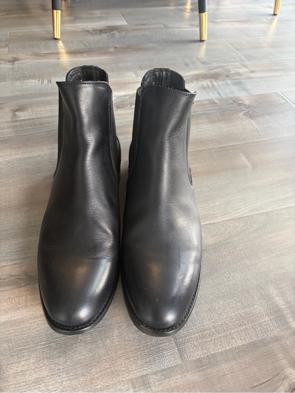 Thursday Boot Company Black Leather Cavalier Chelsea Boots